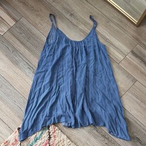 Blue Polka Dot Mini Dress